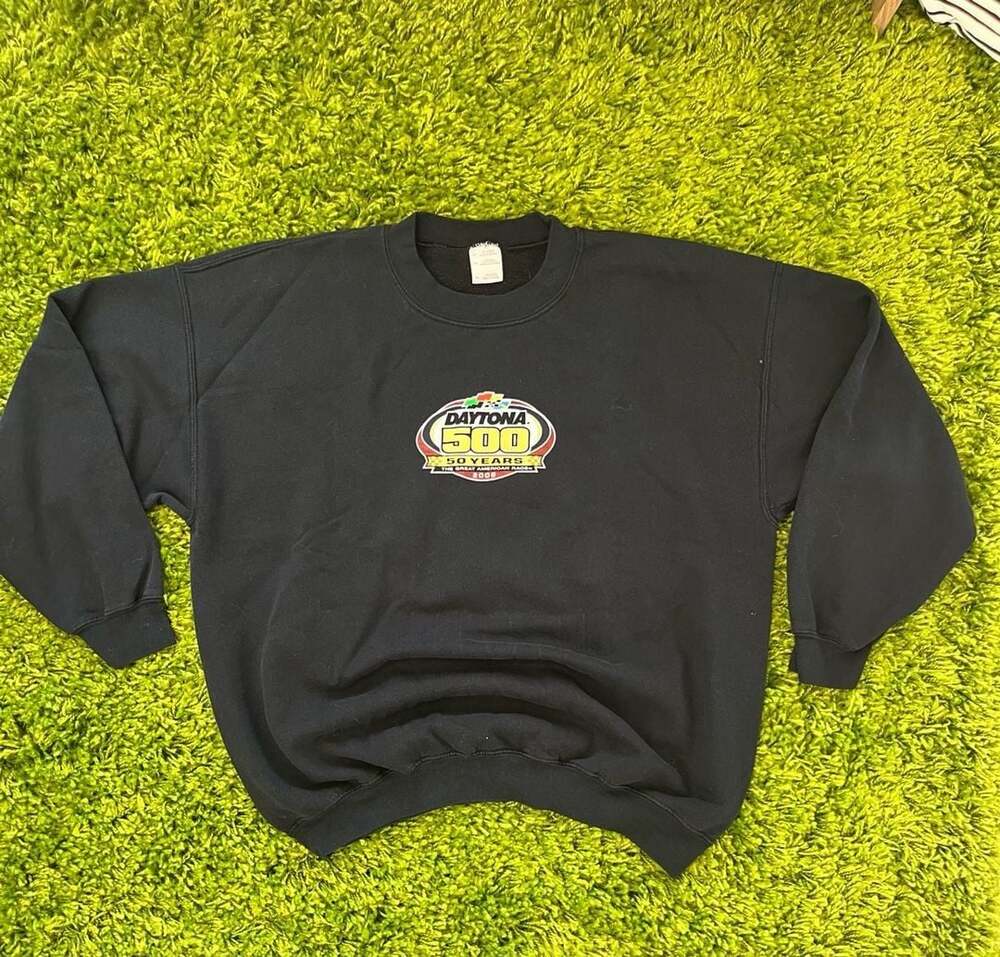 Vintage NASCAR Daytona 500 50 Years 2008 Crewneck Sweatshirt Size XL